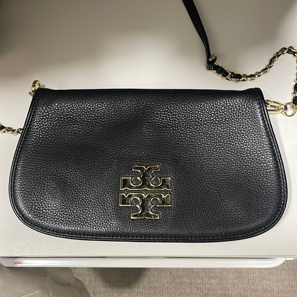 Tory Burch leather clutch/crossbody purse